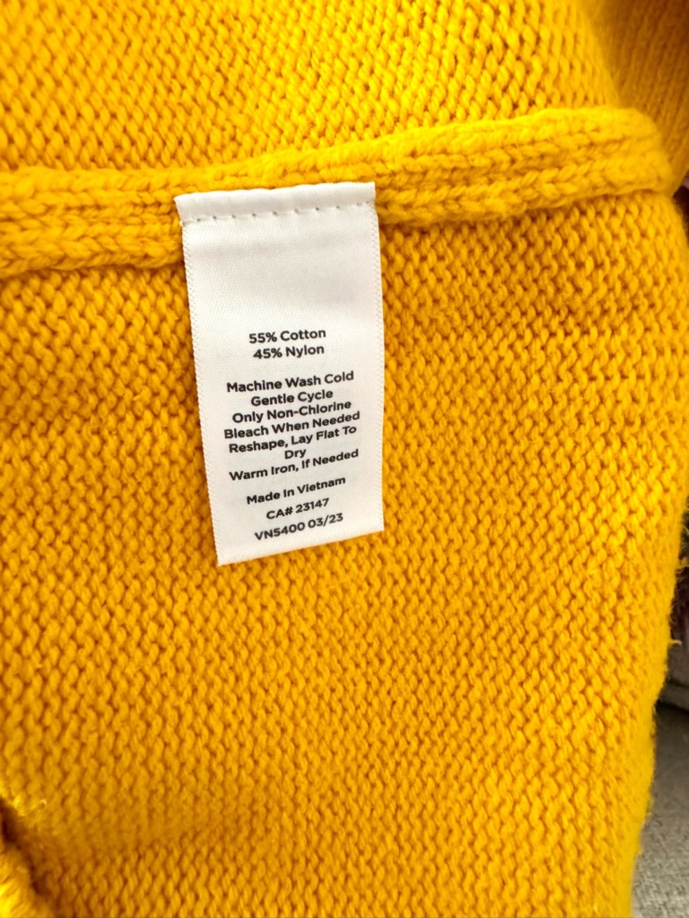 Talbots Mustard Cardigan Button Front Pockets Size L - Picture 8 of 8